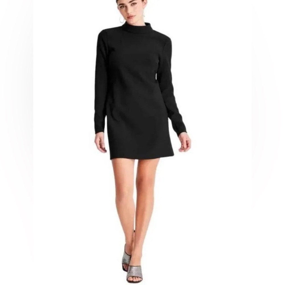 Women’s Future Collective Kahlana Barfield Dress Long Sleeve Mock Neck -M